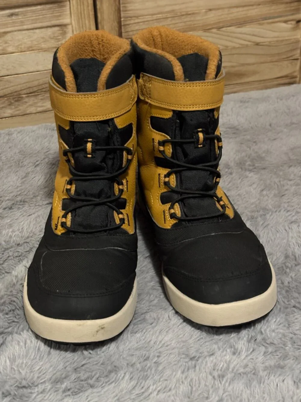 Merrell Waterproof Winter Snow Boots Camel Black 200g Youth 7M Womens 8.5 9